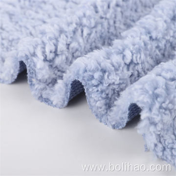 Dyed Solid Shu Velveteen Fleece Fabric